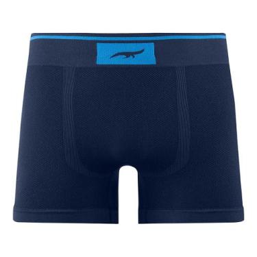 Imagem de Cueca Boxer Jacquard sem Costura Navy Zee Rucci, M