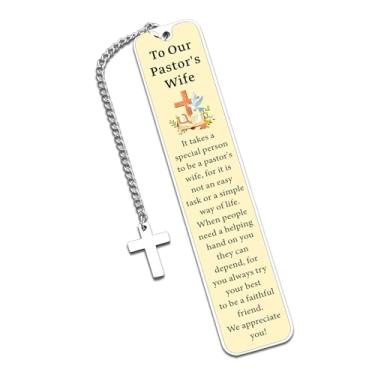 Imagem de Presentes de agradecimento da esposa do pastor, presente de agradecimento para esposa de pastores, presentes de primeira-dama da igreja, presente de marcador de livro inspirador para esposa de