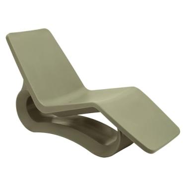 Imagem de Espreguiçadeira Chaise Tramontina Octo ECO em Polietileno I'm Green Bio-Based Verde Oliva Com Furo