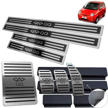 Imagem de Soleira Pedaleira Descanso Chery Qq 2011 Até 2014 Preto