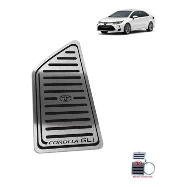 Imagem de Descanso De Pé Aço Inox Toyota Corolla Gli 2020 Preto