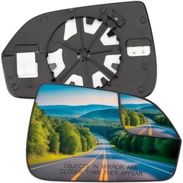 Imagem de LOIYLLEN Substituição do espelho lateral do passageiro para Lincoln MKZ 2013 2014 2015 2016 2017 2018 2019 2020 - Vidro do espelho do lado direito, vidro dos espelhos retrovisores com aquecimento