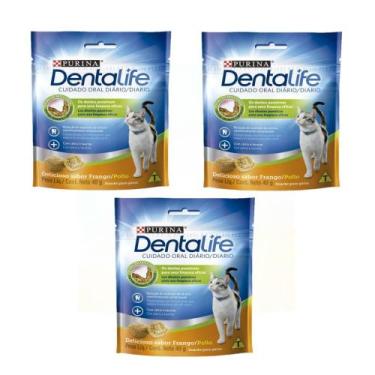 Imagem de Petisco para Gatos Neslte Purina Dentalife  40g 3 Unidades