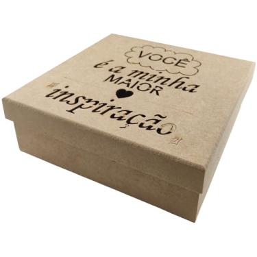Imagem de Caixa MDF, Caixas de Presente MDF Decorativa. Expresse Seus Sentimentos Com Esta Caixa Encantadora. Tem o Tamanho Certo: Nem Grande, Nem Pequena. Ideal para Presentear com Chocolates e Mimos.