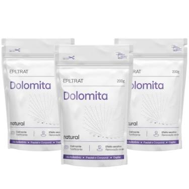 Imagem de Kit 3X Dolomita Epiltrat Natural Calmante Renovação Celular Facial Corporal Rosto Labotrat 200g