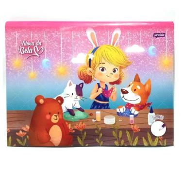 Imagem de Caderno De Brochura Univ. Desenho Capa Dura Turma Da Bela Jandaia 80 F