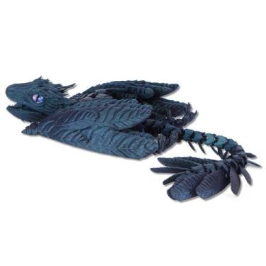 Imagem de Enfeite de mesa de dragão Wyvern emplumado impresso em 3D - Marca Próp