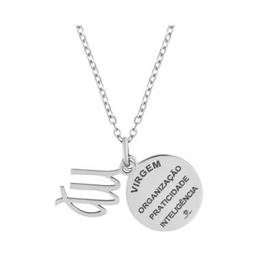 Imagem de Colar de Aço Signo Virgem 18mm 50cm