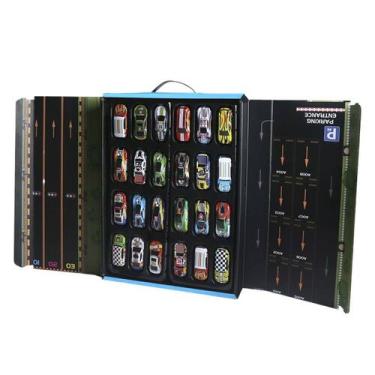 Imagem de Conjunto 24 Carrinhos De Fricção Brinquedo Coleção Com Pista - Flex