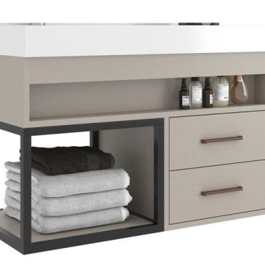 Imagem de Gabinete para Banheiro 80cm X 56cm New 80 - Belizze