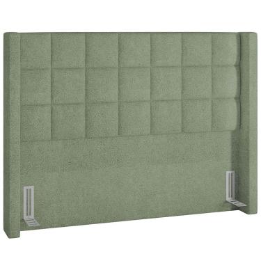 Imagem de Cabeceira Cama Box Casal 195 cm P05 Paris Bouclê Oliva - Lyam Decor