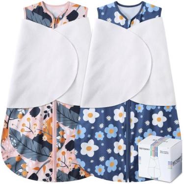 Imagem de Saco de dormir para recém-nascidos BSTOPPT Baby Swaddle ajustável em 3