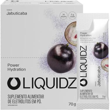 Imagem de LIQUIDZ® - Eletrólitos Zero Açúcares - Sabor Jabuticaba - Kit 1 Caixa - 14 sachês