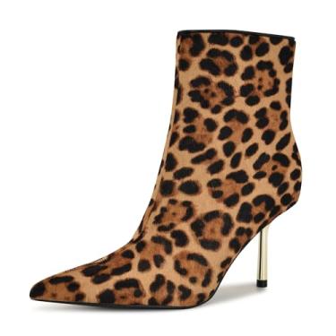 Imagem de Nine West Bota feminina Narend cano médio, Leopardo natural escuro multi 120, 37