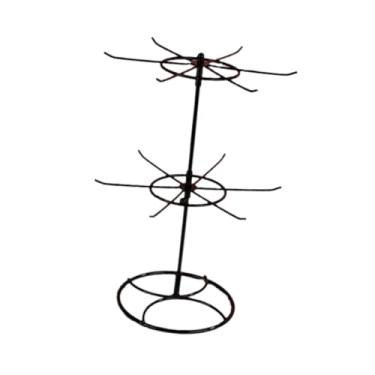 Imagem de KiBcsLic Suporte para pulseiras, armazenamento e organização doméstica, cabide para joias, suporte para brincos, para shopping em casa, Preto