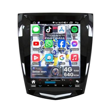 Imagem de [8Core 4G + 6G] Rádio de carro para Cadillac ATS XTS SRX CTS 2013-2018: tela sensível ao toque HD de 9,7 polegadas estéreo de substituição sem fio Carplay Android Auto 5G WiFi Bluetooth FM/AM/RDS DSP