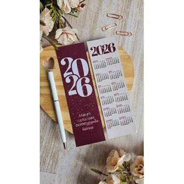 Imagem de Calendário- Marca Página Frente e verso (Natal) 10 unidades - Cantinho