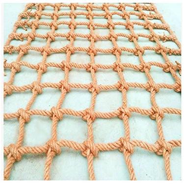 Imagem de Net Climbing Rope Safety Cargo Network Hemp Rope Net, Outdoor Children Climbing Nets, Balcony Stair Fence Protective Nets Decoration Ceiling(6X6cm,3x5m(9.84X16.4ft))