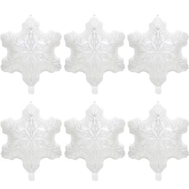 Imagem de Cute Matte Frozen Snowflake Balloon Clear Ice Snow Decoration Winter Party Supplies, 6 Pack Transparent Snowflake Balloons For Birthday Christmas Xmas Eve New Year Fairy Wonderland Baby Shower Wedding
