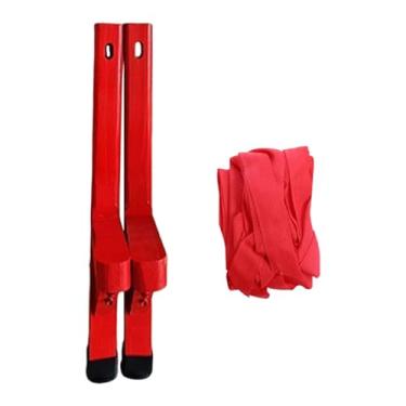 Imagem de JWQFBC 2 Peças de Bastões de Madeira, Pernas de Pau Tradicionais, Jogos de Equilíbrio, Acessórios para Festa de Cosplay, Artesanato de Madeira, Adequados Par, Longo 50 Cm