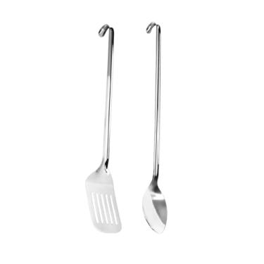 Imagem de Genérico, Espatula e Colher Grande Profissional Cabo Longo Inox Buffet