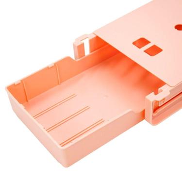 Imagem de Gaveta Adesiva Organizadora Com Divisorias De Lapis Caneta Escritorio Mesa Rosa