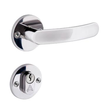 Imagem de Fechadura Entrada Premium 4cm Polido Inox