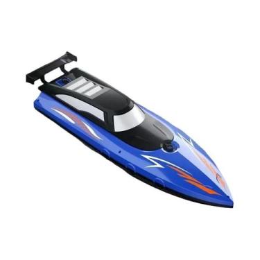 Imagem de Barco RC Elétrico de Alta Velocidade 24G - Brinquedo Aquático com Cont
