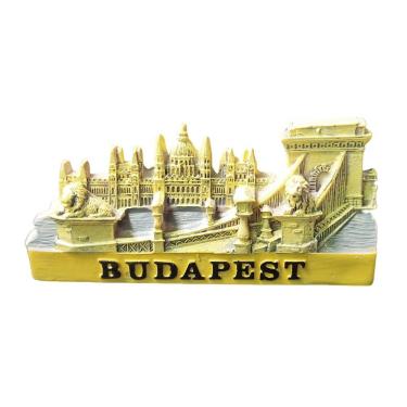 Imagem de Ímã de geladeira 3D Budapest Chain Bridge Parlamento Húngaro