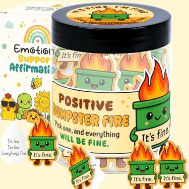 Imagem de 60 potes positivos para cartões de lixo, presentes de suporte emocional - acessórios de mesa de lixo - cartões de afirmação para mulheres, mãe, chefe, funcionário, melhores amigos, adolescentes