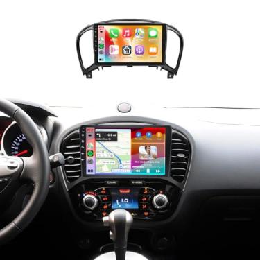 Imagem de Rádio estéreo 4 + 64 G para Nissan Juke 2011-2016, tela sensível ao toque IPS de 9 polegadas/Android 13/Wireless CarPlay/Android Auto/DSP 32 EQ/Navegação GPS/WiFi/5.0Bluetooth/FM/RDS/SWC/AHD