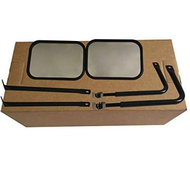 Imagem de Espelhos retrovisores laterais de estrada espelhos exteriores para J eE-p JK Wrangler 2007-2017, espelho retrovisor espelho auxiliar de ré de carro ABS 1 par, J320