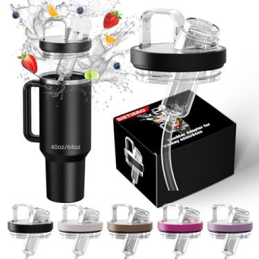 Imagem de Adaptador de copo compatível com cartuchos Stanley and Flavors | Serve para copos Stanley Quencher H2.0 de 1,18 g e 1,8 g Stanley Quencher H2.0 | Ajuste direto, silicone à prova de vazamento de grau