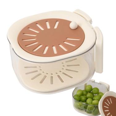 Imagem de Cesta de drenagem, cesta de lavagem de frutas,Cesta de drenagem para lavagem de legumes - Cesta de drenagem de 16x14.5cm/6.3x5.71 polegadas, recipiente multifuncional bonito de armazenamento de alimen