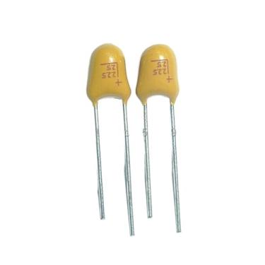 Imagem de 20 peças de capacitor de tântalo 2,2 uF 25 V 25 V 2,2 uF DIP Radial OROAOBOMT