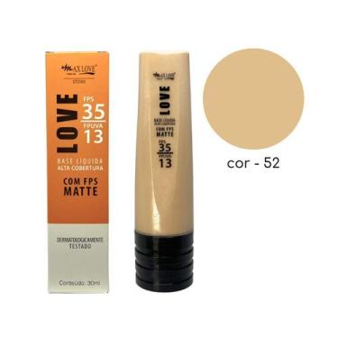 Imagem de Base Liquida Alta Cobertura com FPS - Max Love Make-up, 52