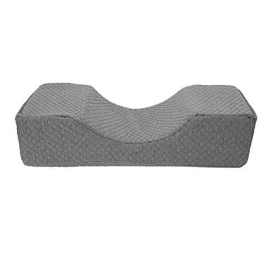 Imagem de Travesseiro de extensão de cílios em formato de u, suporte para pescoço, encosto de cabeça, ferramenta ergonômica de enxerto de cílios, flanela macia e confortável para salões de