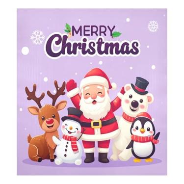 Imagem de SEHANY Capa magnética para lava-louças de Papai Noel, adesivos magnéticos para decoração de Natal antiarranhões para painel de geladeira e lava-louças, decoração de Natal de cozinha doméstica 58 x 66