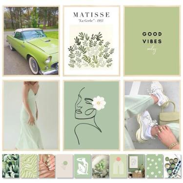 Imagem de Impressões artísticas de parede 97 Decor Sage Green para quarto (20x25