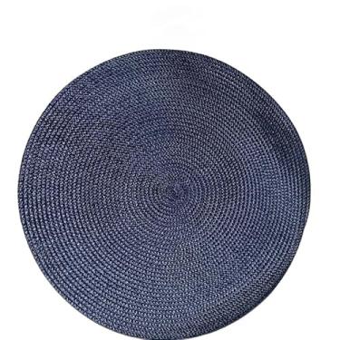 Imagem de Conjunto De Jogos Americanos Redondos, Adequados Para Arranjos De Mesa, Uso Na Cozinha(6,Azul)