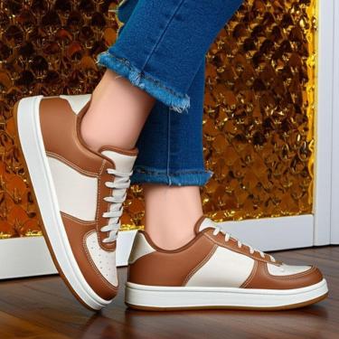 Imagem de Tênis Sneakers Feminino e Masculino Moda Blogueira Social Casual Skate Lindo e Confortável-Unissex