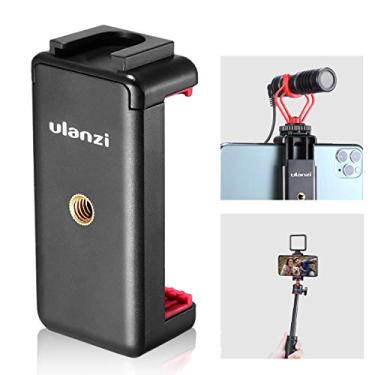 Imagem de ULANZI Suporte de tripé de telefone branco ST-07 com suporte de sapata fria para microfone, luz de vídeo LED, parafuso de tripé de 1/10.2 cm para iPhone 11/Pro/Pro Max XS Max XR X 8 7 Plus, Samsung