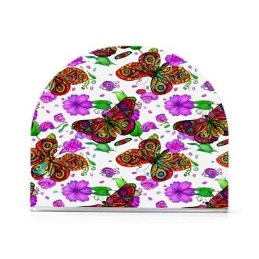 Imagem de Qilmy Lindo porta-guardanapos borboleta estilo mandala, porta-guardanapos de acrílico transparente para mesa, suporte de guardanapo de coquetel de papel de seda para cozinha, dispensador de