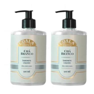 Imagem de Kit com 2 - Coala Sabonete Liquido Maos e Corpo Limpa Hidrata Perfuma 500ml Cha Branco - O Melhor!!