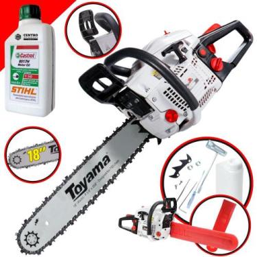 Imagem de Motosserra Á Gasolina Toyama TCS58H TCS-58H Motor 2T 55cc 3,2HP 12.000