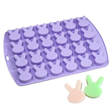 Imagem de Molde De Coelho Em Silicone,Molde Para Cozinhar | Formas De Fondant Para Páscoa - Para Gelatinas, Bolachas, Chocolate, Artesanato Em Resina, Comida DIY, Gelados E Decoracao De Bolos