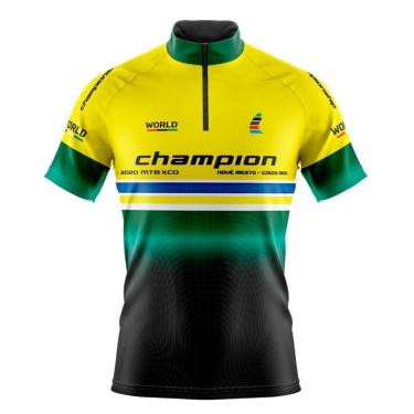 Imagem de Camisa De Ciclismo Masculina Manga Curta Champion Amarela-Masculino