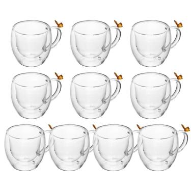 Imagem de Jogo 10 Xícara De Chá Sun Garden Borboleta 180ml Vidro Borossilicato Wolff