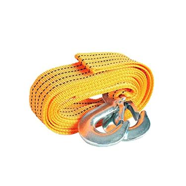 Imagem de Yinhing Corda de Reboque de Náilon Resistente, Capacidade de Reboque 3T (6613 lb), Design de Camada Dupla Com Ganchos de Trava Fundidos Reforçados, para Veículos de, Puxando