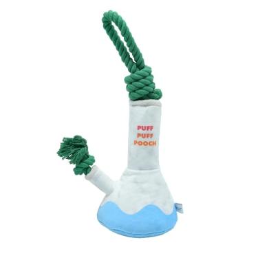 Imagem de BAMLA Pet Puff Puff Pooch Brinquedo engraçado para cães - Paródia de pelúcia multicamada interna de malha corda de nylon resistente e enrugada